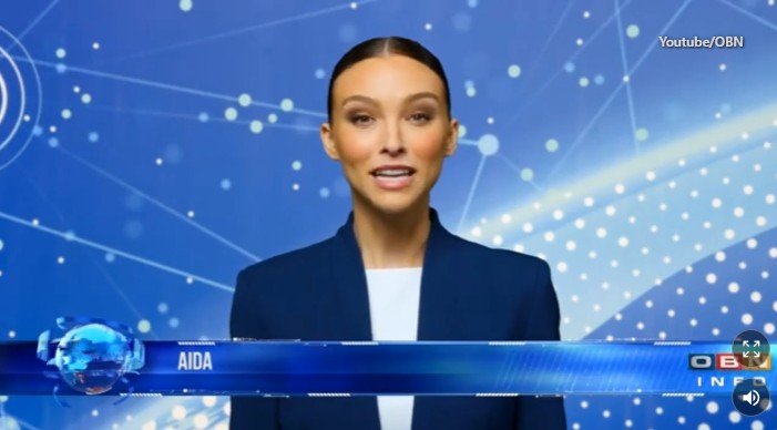 AI voditeljica na OBN-u